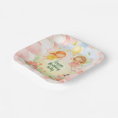 Personalized Cute Fairy Birthday Paper Plate Papieren Bordje (Gebogen)