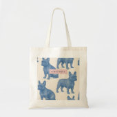 Personalized Cute French Bulldog Tote Bag (Voorkant)