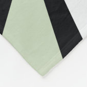 Personalized Cute Funny Penguin Baby Green Fleece Deken (Hoek)