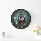 Personalized Cute Great Dane Puppy Backpack Grote Klok (Huis)