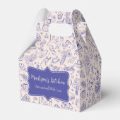 Personalized Cute Hand Drawn Food Bedankdoosjes (Voorkant Zijde)