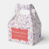 Personalized Cute Hand Drawn Food Bedankdoosjes (Voorkant Zijde)