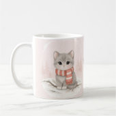 Personalized Cute Kitten Winter Mug Koffiemok (Links)