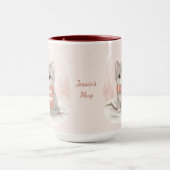 Personalized Cute Kitten Winter Mug Mok (Midden)