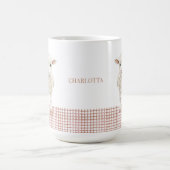 Personalized Cute Lamb Baby Sheep Name Mug Koffiemok (Center)