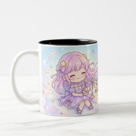 Personalized Cute Libra Zodiac Mug Tweekleurige Koffiemok