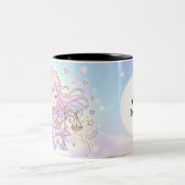 Personalized Cute Libra Zodiac Mug Tweekleurige Koffiemok (Center)