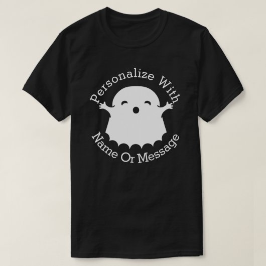 PERSONALIZED Cute Little Ghost T-shirt (Design voorkant)