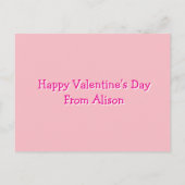 Personalized Cute Milkshake Classroom Valentine Briefkaart (Achterkant)