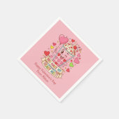 Personalized Cute Milkshake Classroom Valentine Servet (Hoek)