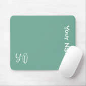 Personalized Cute Mouse Pad – Name & Initials Gift Muismat (Met muis)