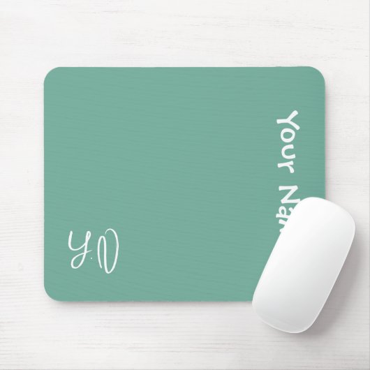 Personalized Cute Mouse Pad – Name & Initials Gift Muismat (Met muis)