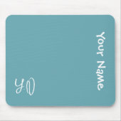 Personalized Cute Mouse Pad – Name & Initials Gift Muismat (Voorkant)