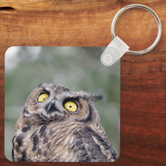 Personalized Cute Owl Keychain - Add Your Name (Achterkant)