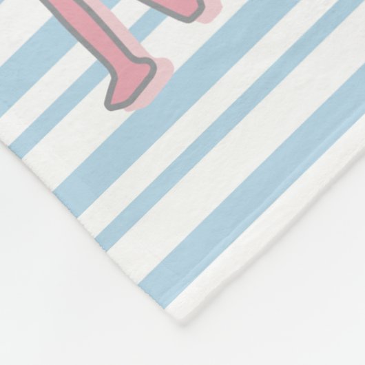 Personalized Cute Panda Fleece Deken (Hoek)