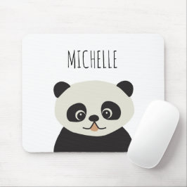 Personalized Cute Panda Illustration Muismat