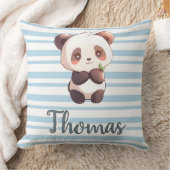 Personalized Cute Panda Throw Pillow Kussen (Deken)