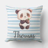 Personalized Cute Panda Throw Pillow Kussen (Voorkant)