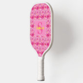 Personalized Cute Pink Bows and Hearts Monogram Pickleball Paddle (Links)