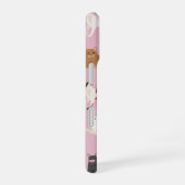 Personalized Cute Pink Cat Pattern Gift Cat Lover iPhone 16 Hoesje (Rechterkant)