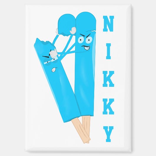 Personalized Cute Popsicle Magneet (Voorkant)