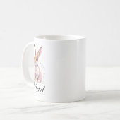 Personalized Cute Rabbit Bunny Coffee Mug Koffiemok (Voorkant links)