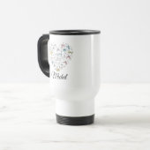 Personalized Cute Rabbit Bunny Coffee Mug Reisbeker (Voorkant links)