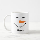 Personalized Cute Snowman Hot Cocoa Mug for Kids Koffiemok (Links)