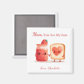 Personalized Cute Strawberry Jam Mothers Day Gift Magneet (Voorkant / Achterkant)