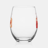 Personalized Cute Strawberry Jam Mothers Day Gift Wijnglas Zonder Voet (Links)