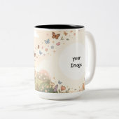 Personalized Cute Taurus Zodiac Mug Tweekleurige Koffiemok (Voorkant rechts)