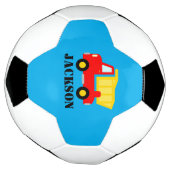 Personalized cute toy red dump truck lorry kid's voetbal (Gedraaid)