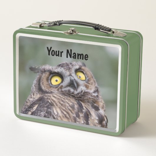 Personalized Cute Wide-Eyed Owl (Voorkant)