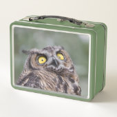 Personalized Cute Wide-Eyed Owl (Achterkant)