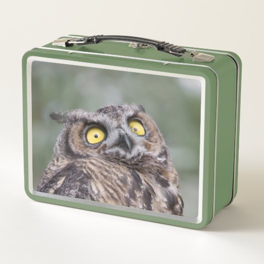 Personalized Cute Wide-Eyed Owl (Achterkant)