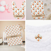 Personalized Cute woodland Fox nursery decor Accent Kussen