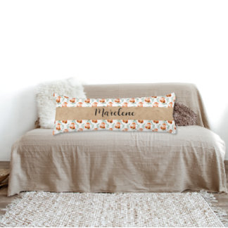 Personalized Cute woodland Fox nursery decor Lichaamskussen