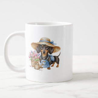 Personalized Dachshund Garden Specialty Mug Grote Koffiekop
