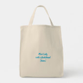 Personalized Dachshund Gardening Tote Bag  (Achterkant)
