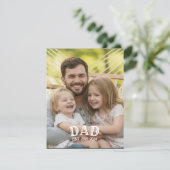 Personalized Dad EST Photo Card (Staand voorkant)