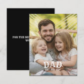 Personalized Dad EST Photo Card (Voorkant / Achterkant)