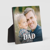 Personalized Dad Established Fathers Day Photo Fotoplaat (Voorkant)