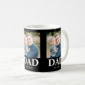 Personalized Dad Established Photo Fathers Day Koffiemok (Voorkant rechts)