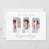 Personalized Dad Photo Card | Best Dad Ever Custom Feestdagenkaart (Voorkant)