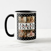 Personalized Dad Photo Collage & Kids Name Mok (Links)