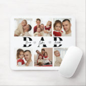 Personalized Dad Photo Collage Muismat (Met muis)