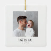 Personalized Dad Photo Ornament | Custom  (Achterkant)