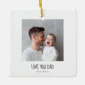 Personalized Dad Photo Ornament | Custom  (Voorkant)