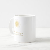 Personalized Daily Mantra Inspirational Mug Koffiemok (Voorkant links)