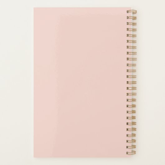 Personalized Daily Reflections Notebook - Cute  Planner (Achterkant)